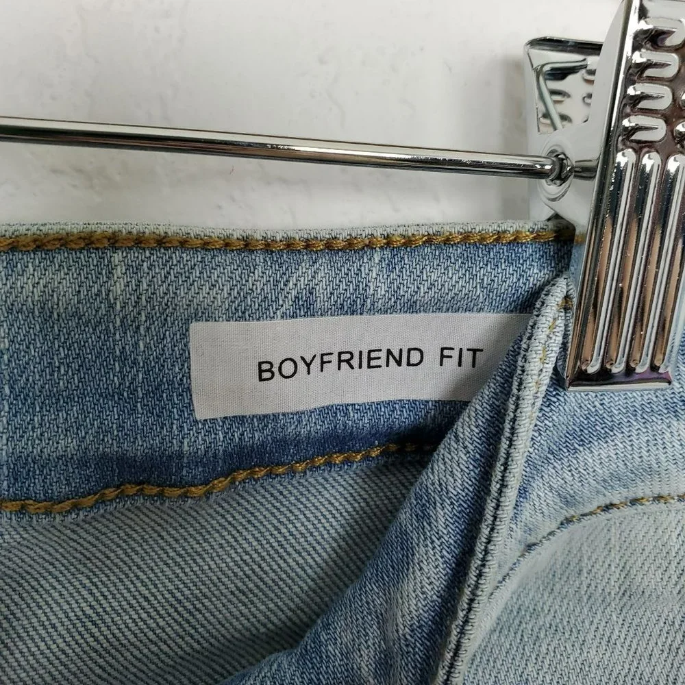 Judy Blue Jeans Womens 11/30 Blue Boyfriend Fit Stretch Distressed JB8878 FLAW_4
